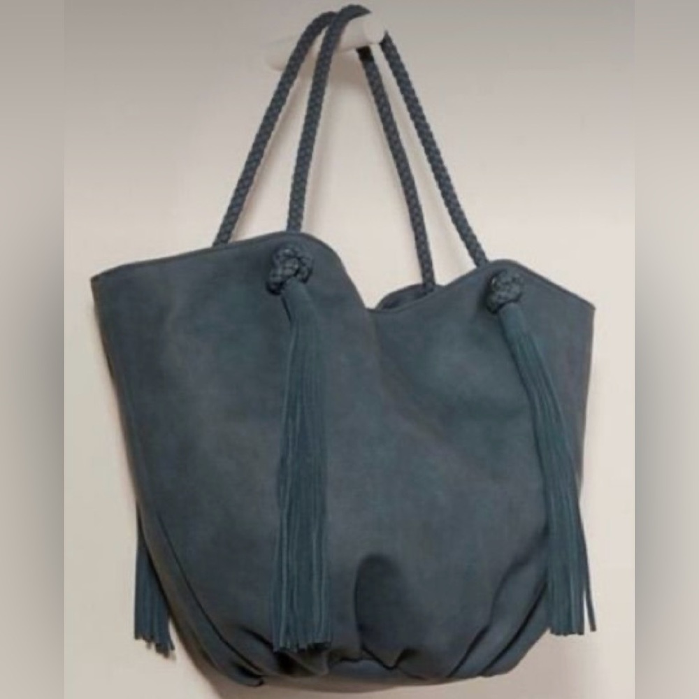 Anthropologie Morgan Tassled Tote Bag